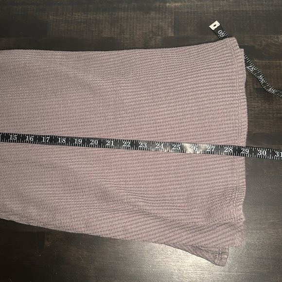 Simply Noelle Taupe Waffle Knit Henley Roll Tab Sleeves Size XXl - Picture 8 of 8